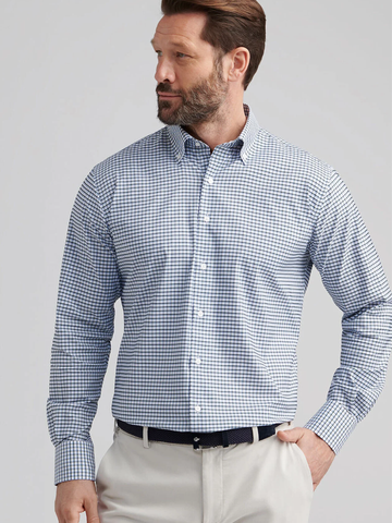 Cashiers Performance Twill Sport Shirt in Deep Verdant