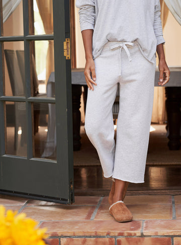 Catherine Sweatpant in Gray Melange