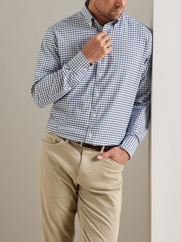 Charles Performance Twill Sport Shirt in Pine Brook