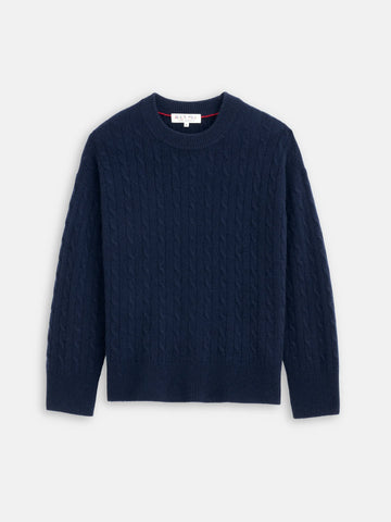 Charlie Cashmere Sweater in Navy