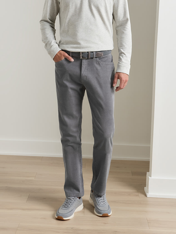 Classic Comfort Corduroy Five Pocket Pant in Oslo Grey