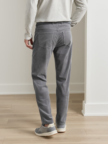 Classic Comfort Corduroy Five Pocket Pant in Oslo Grey
