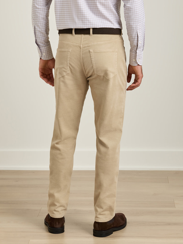 Classic Comfort Corduroy Five Pocket Pant in Stone