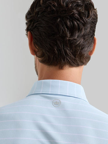 Coda Performance Mesh Polo in Blue Brisk