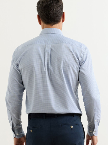 Conway Crown Lite Cotton Stretch Sport Shirt in Windsor Blue