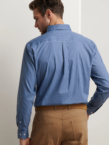 Conway Crown Lite Cottontretch Sport Shirt in Ruddy Blue
