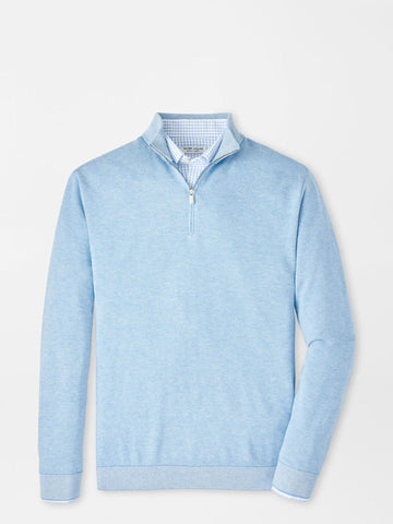 Cool Spun Birdseye Quarter-Zip Sweater in Morning Blue