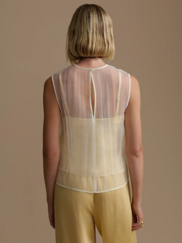 Cora Top in Pale Yellow