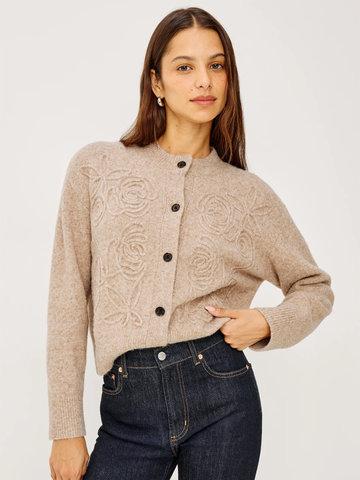 Coralee Cardigan in Sand