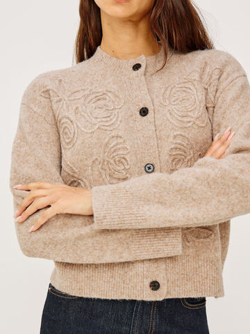 Coralee Cardigan in Sand