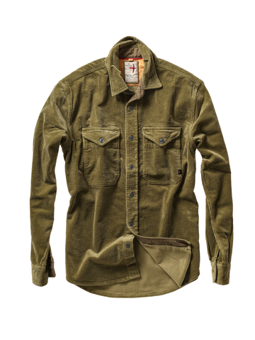 Cord Workshirt in Moss