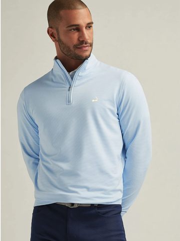 Custom Cape Perth Sugar Stripe Performance in Cottage Blue & White
