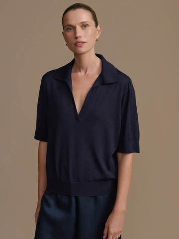 Courtney Top in Dark Navy