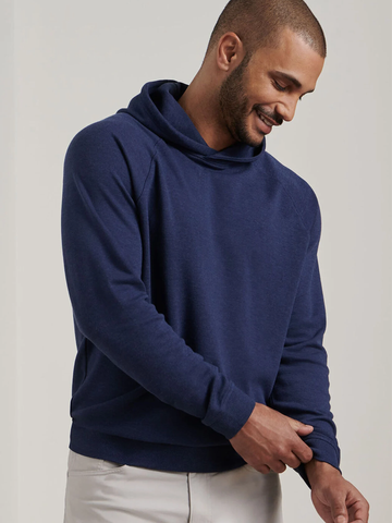 Crown Comfort Knit Hoodie in Navy