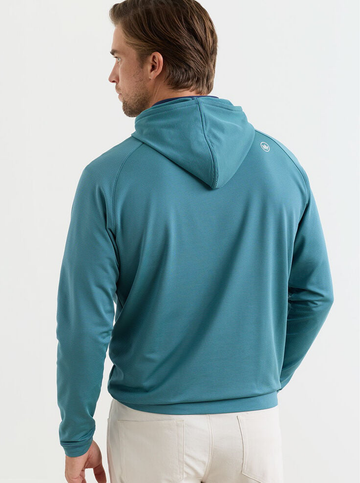 Custom Cape Pine Sugar Stripe Performance Hoodie in Sport Navy