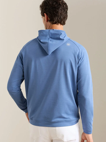 Custom Cape Pine Performance Hoodie in Windsor Blue
