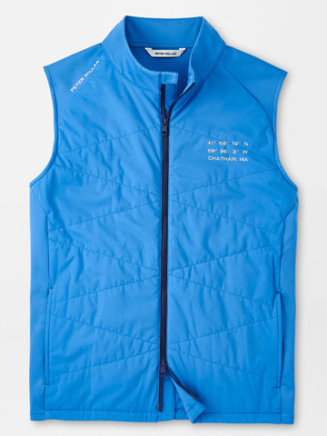 Custom Chatham Coordinates Fuse Hybrid Vest in Sailor Blue