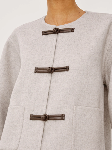 Deidre Jacket in Heather Oat