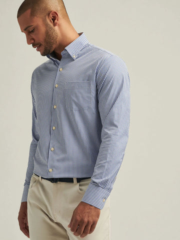 Derwent Performance Twill Sport Shirt in Sport Navy