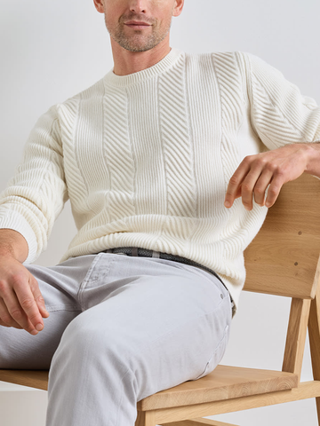 Dolomite Crewneck Sweater in Almond