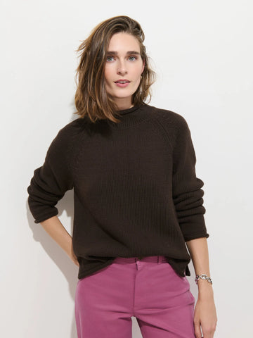 Eastport Rollneck in Dark Chocolate