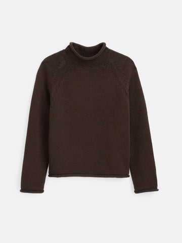 Eastport Rollneck in Dark Chocolate