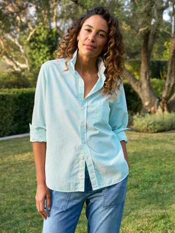 Eileen in Green Stripe