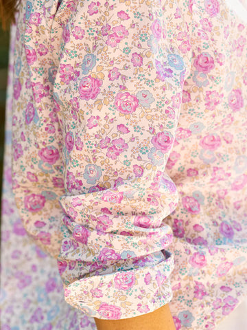 Eileen in Blue & Pink Liberty Floral