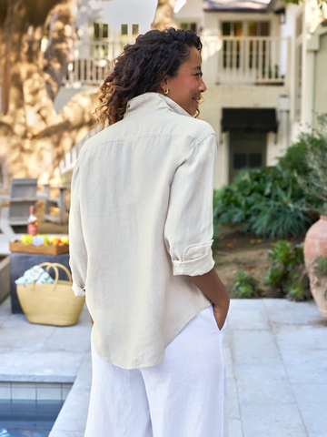Eileen Button Up in Sand