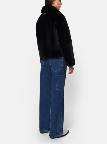 Elis Short Coat in Noir