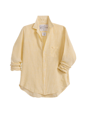 Eileen Button Up in Yellow Stripe