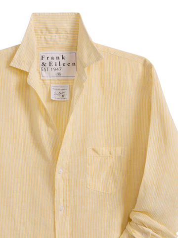 Eileen Button Up in Yellow Stripe