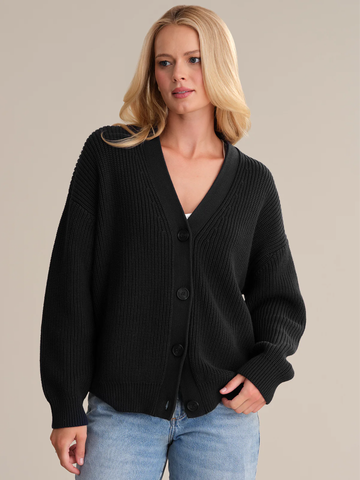 Emilia Cocoon Cardi in Black
