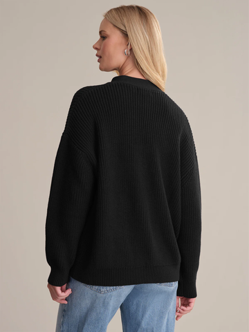 Emilia Cocoon Cardi in Black