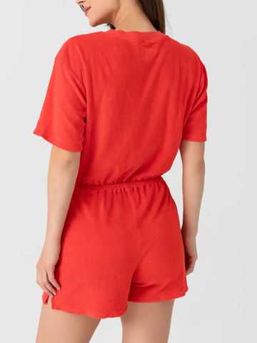 Evert Romper in Fire Cracker