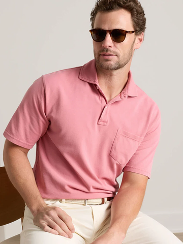 Everyday Pique Polo in Venetian Pink