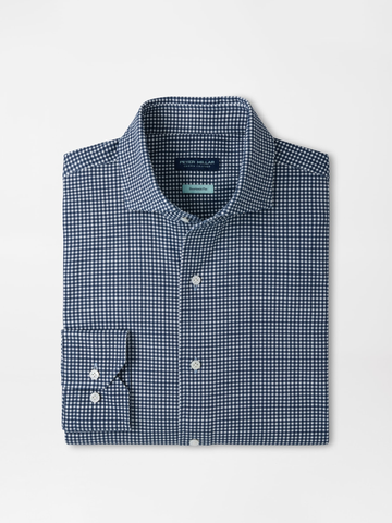 Excursionist Flex Gingham Sport Shirt in Cadet
