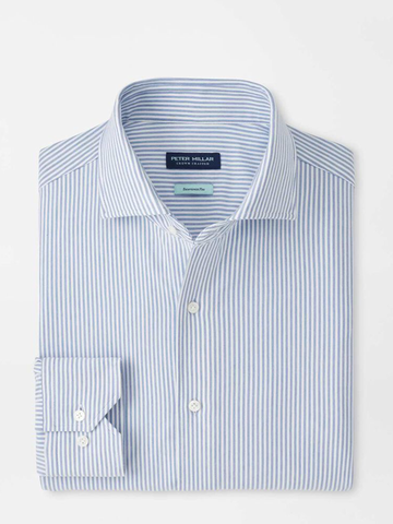 Excursionist Flex Stripe Sport Shirt in Dusk Blue