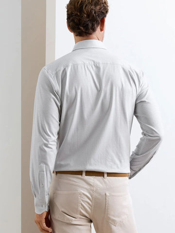 Excursionist Flex Gingham Sport Shirt in British Grey