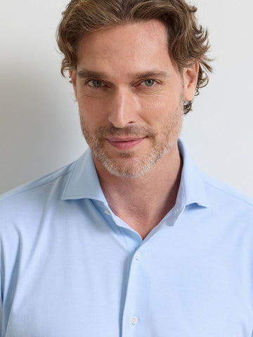 Excursionist Flex Solid Sport Shirt in Blue Frost