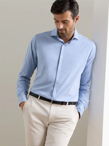 Excursionist Flex Solid Sport Shirt in Dusk Blue