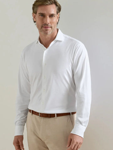 Excursionist Flex Solid Sport Shirt in White