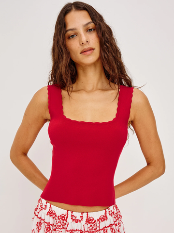 Flore Shirt in Tomato