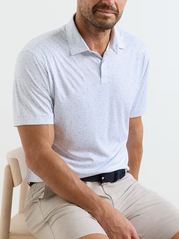 Featherweight Land Of The Free Performance Polo in White