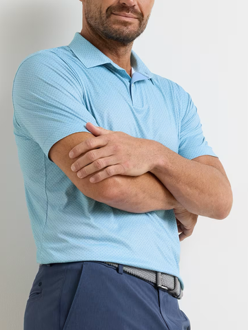 Featherweight Martinis Performance Polo in Seaflower