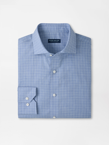 Felix Cotton Sport Shirt in Windy Blue