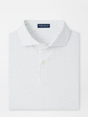 Fermata Performance Jersey Polo in White