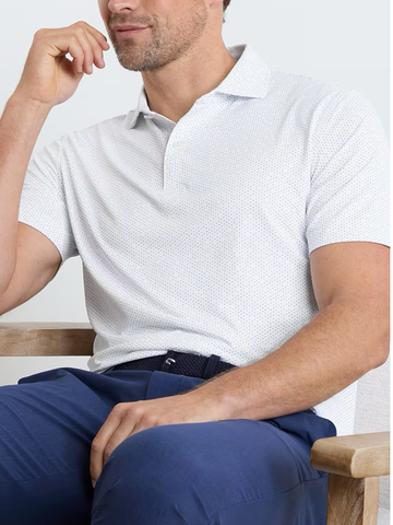 Fermata Performance Jersey Polo in White