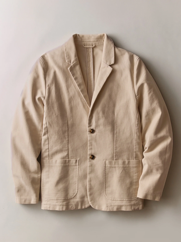 Flex Terry Blazer Jacket in Light Khaki