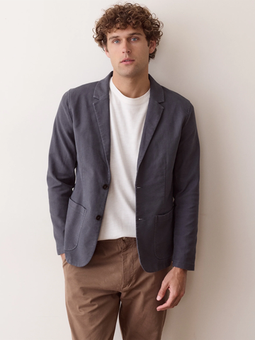 Flex Terry Blazer Jacket in Deep Navy